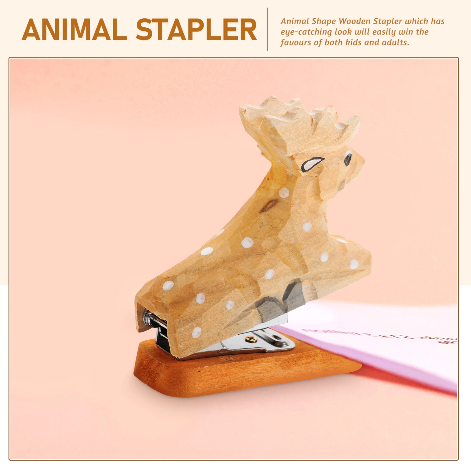 Professional Desk Stapler Multi-function Office Stapler Convenient Hand Stapler Animal Stapler