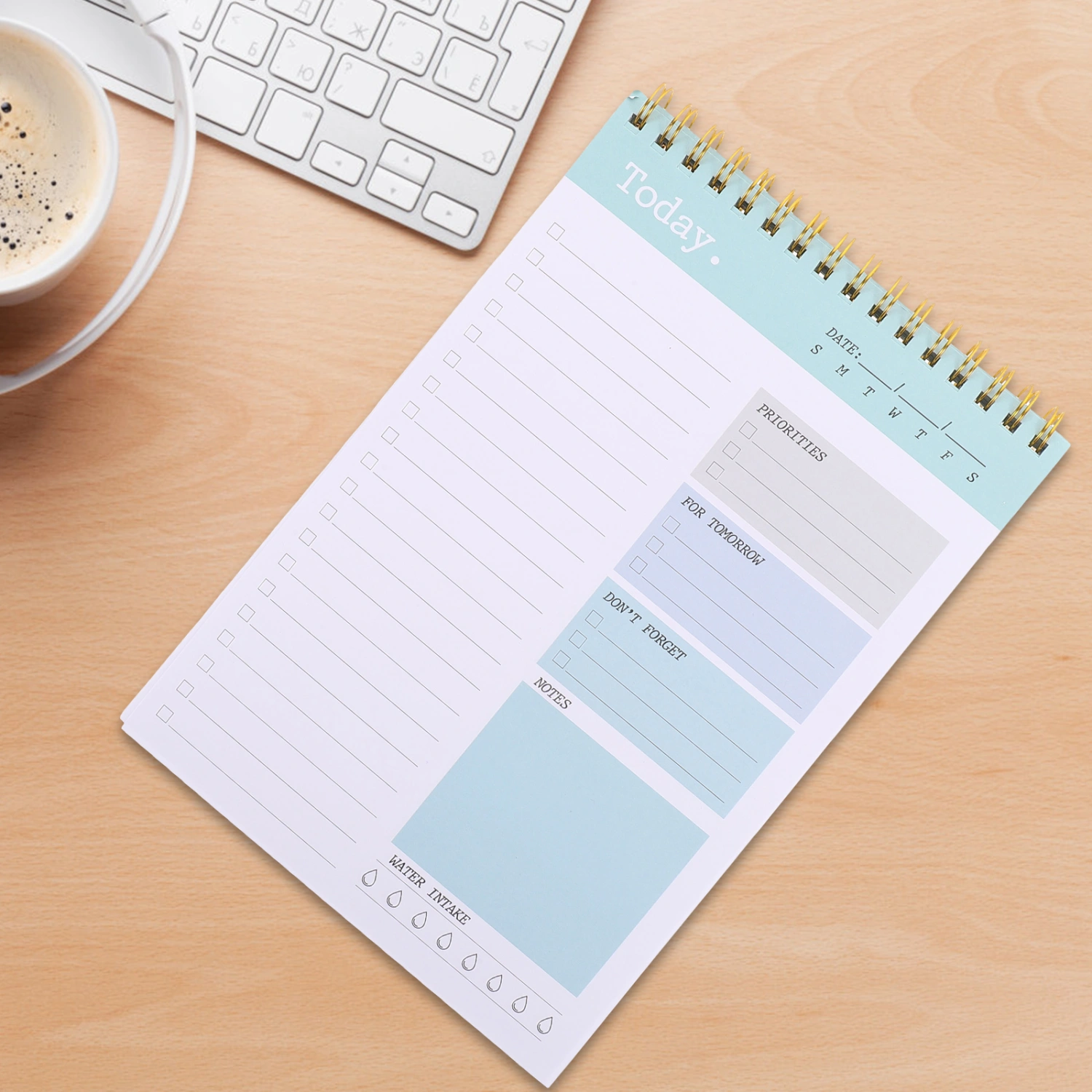 2Pcs Daily Planner Notepad Small Notepad Planning Notepad Daily Planner To Do List Planner(A5)