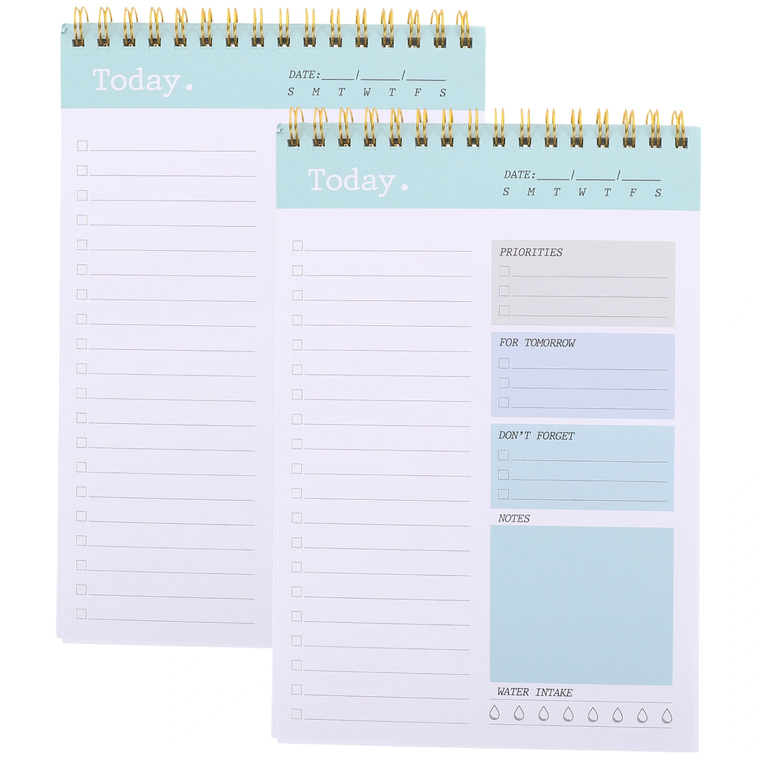 2Pcs Daily Planner Notepad Small Notepad Planning Notepad Daily Planner To Do List Planner(A5)