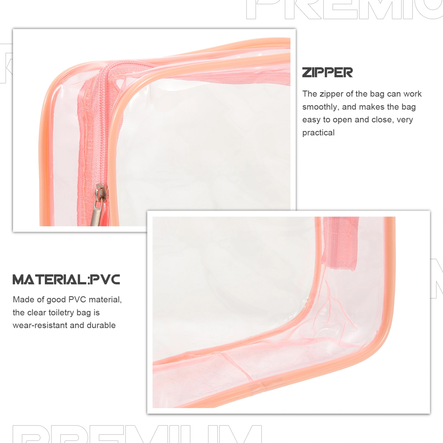 3Pcs Outdoor Toiletry Bags Cosmetics Storage Bags Portable Makeup Bags Cosmetics Holders
