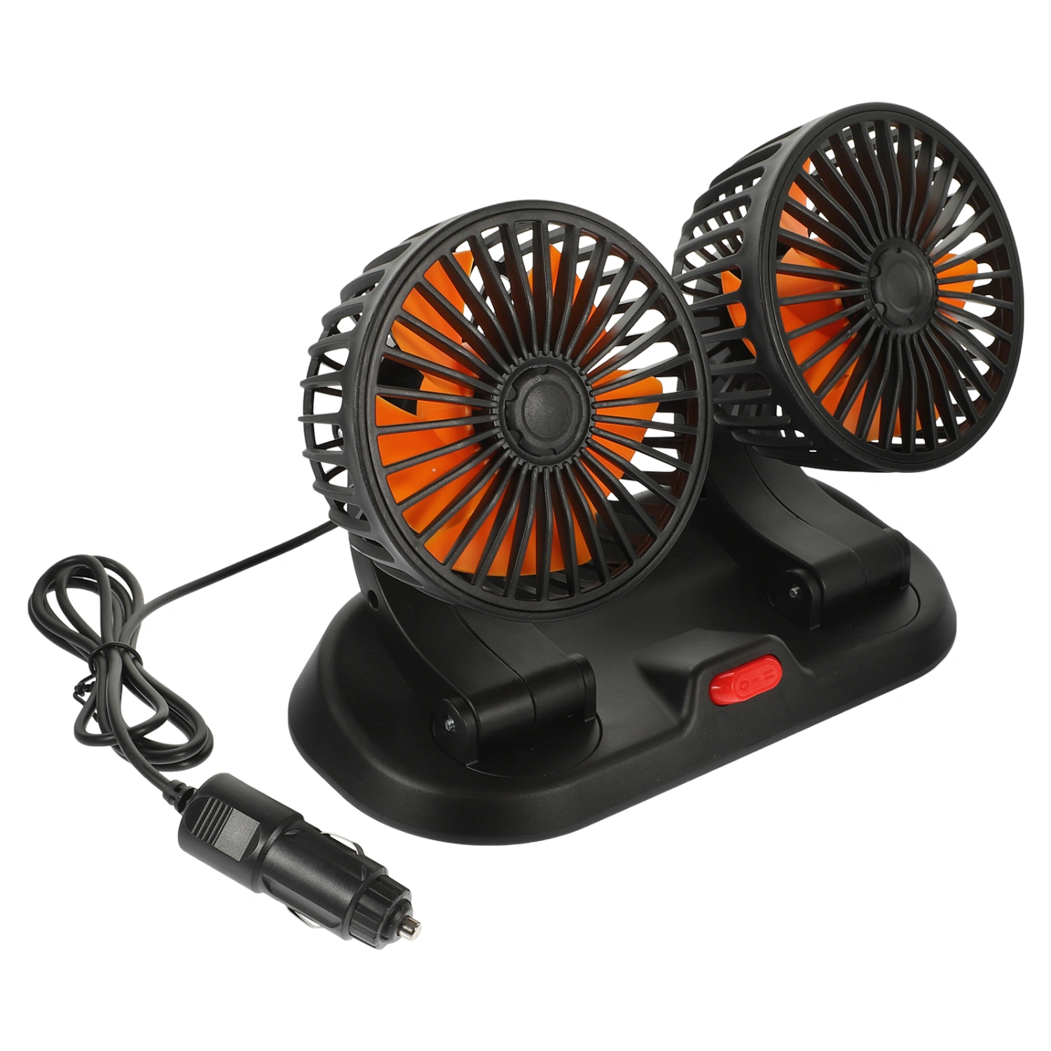 Car Fan Dashboard Fan 2 Heads Cooling Fan 24v Adjustable Fan For Car Interior