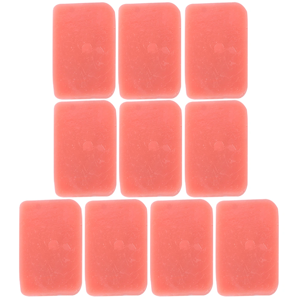 10pcs Artificial Luncheon Meat Slice Realistic Faux Luncheon Meat Slices Meat Model Fake Food Decoration Props