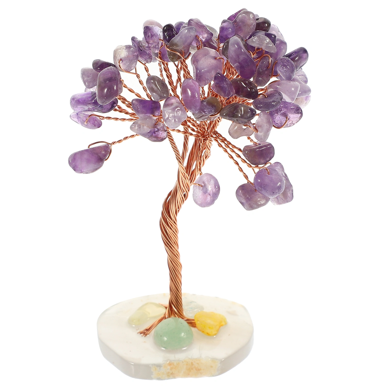 Based Crystal Tree Adornment TV Cabinet Tabletop Small Crystal Tree Ornament
