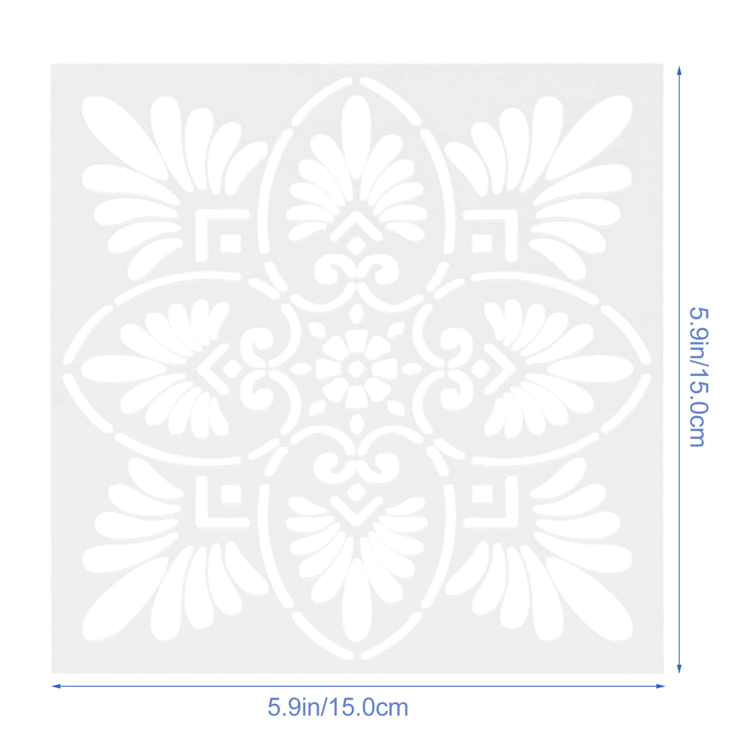 16Pcs Mandala Shaped Stencils Reusable Craft Drawing Templates DIY Painting Stencils