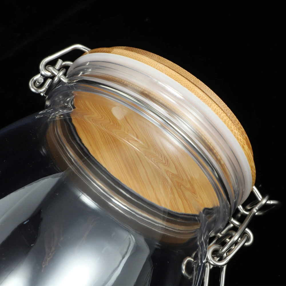 Transparent Storage Canister Large-capacity Cereal Storage Jar Buckle Design Canister