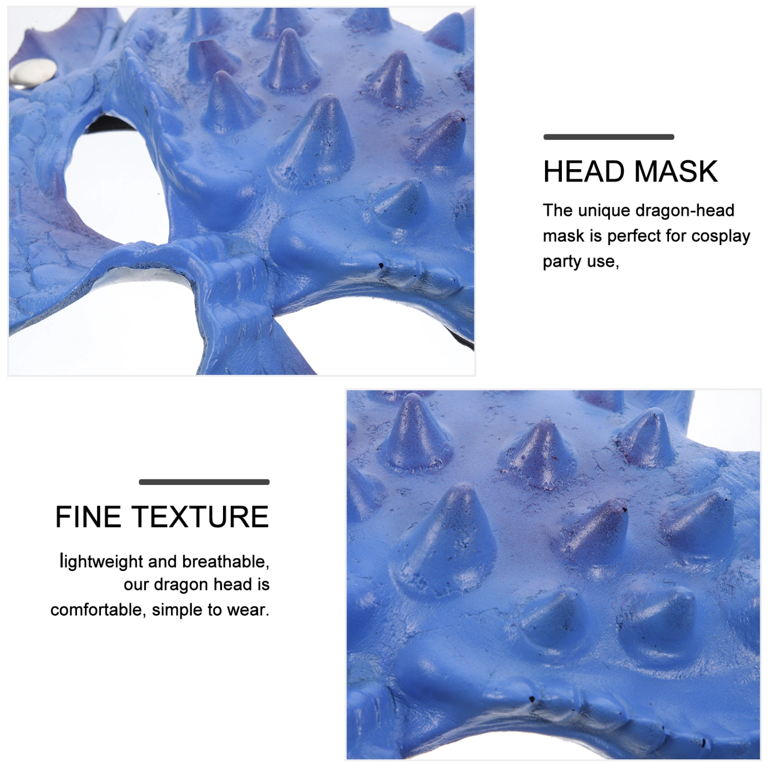 Dragon Mask Halloween Mask Cosplay Party Mask Masquerade Dragon Mask Prop for Adult