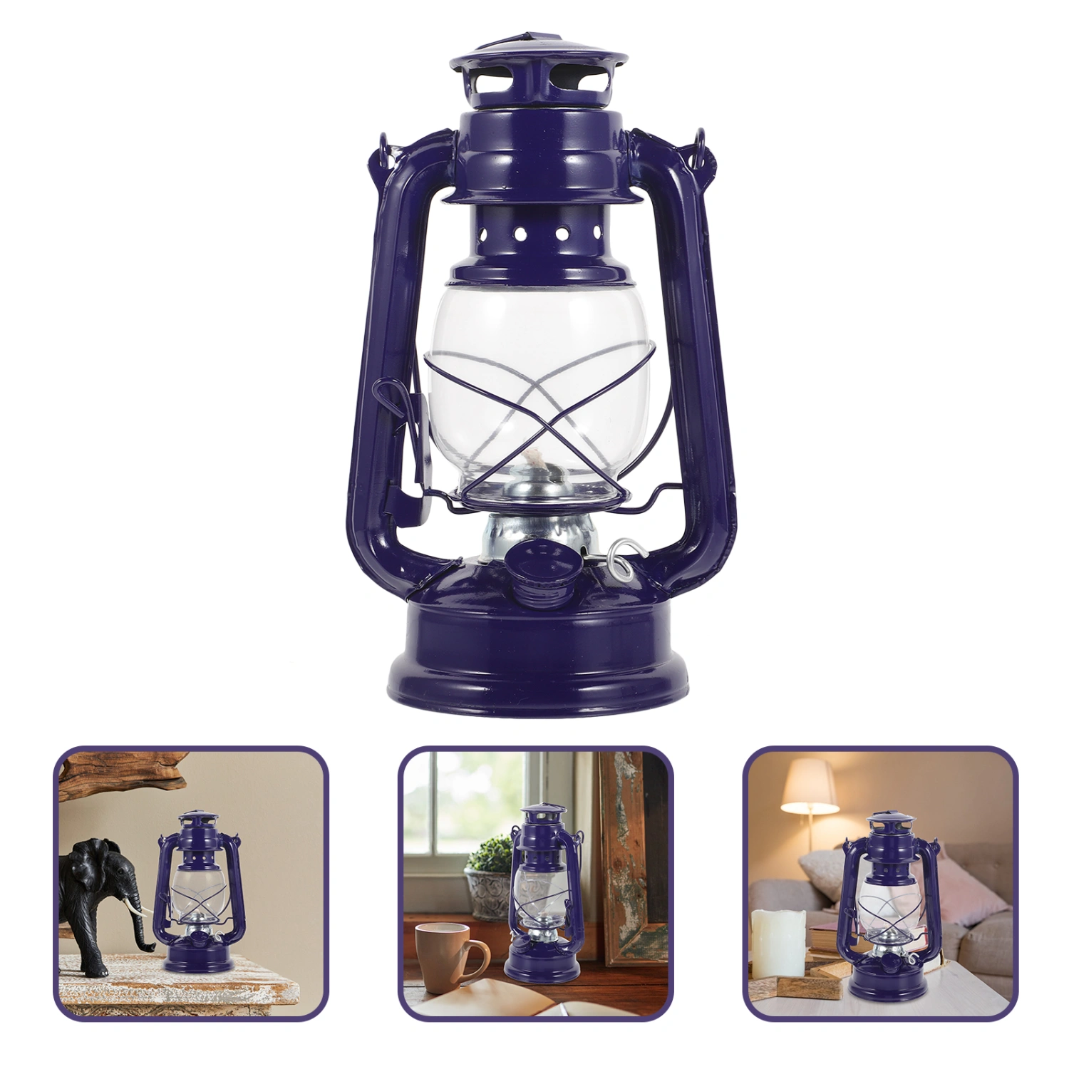 Vintage Glass Kerosene Lamp Desktop Oil Lamp Multi-function Oil Light Home Supply