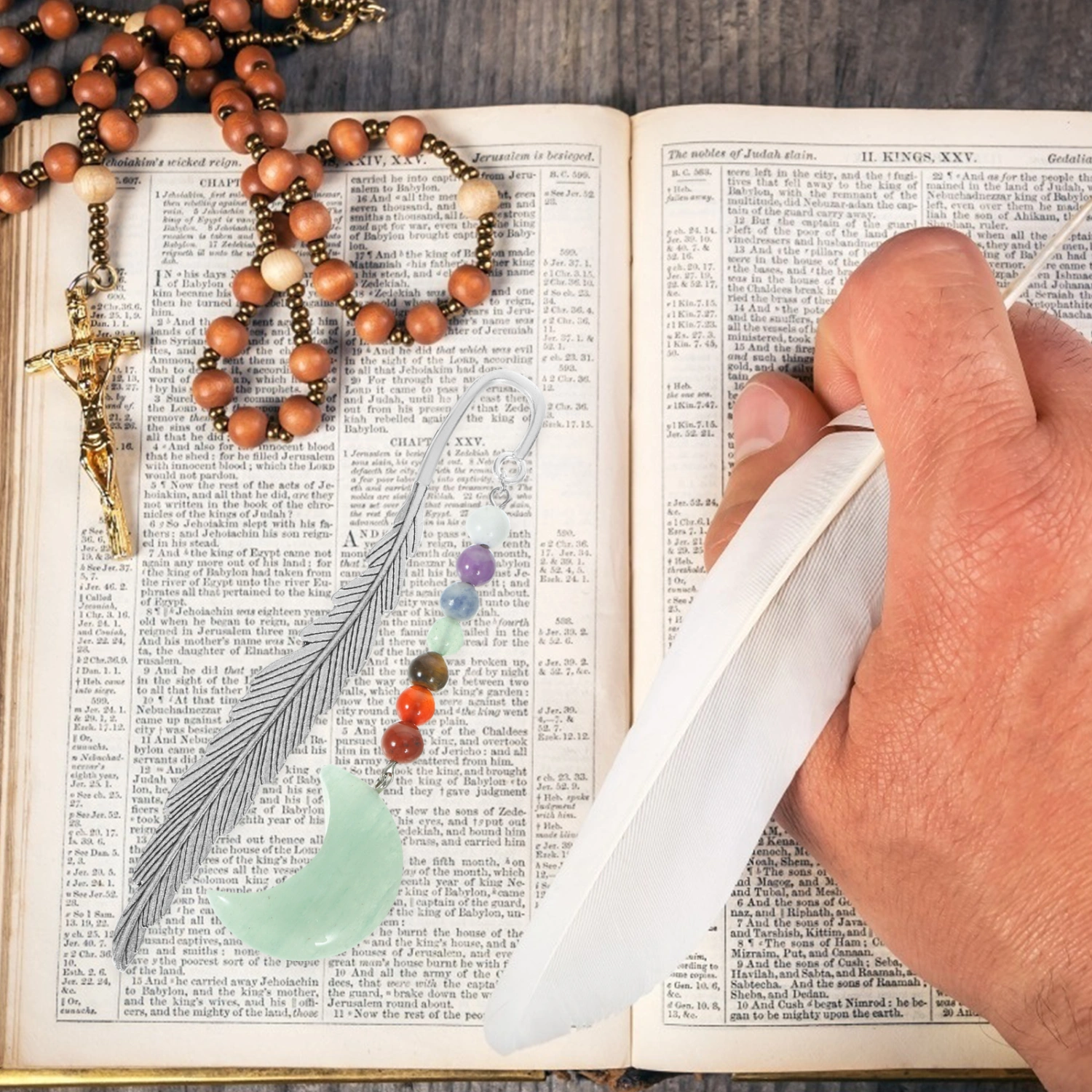 Guiding Bookmark Antique Book Mark Read Bookmark Plume Shaped Bookmark