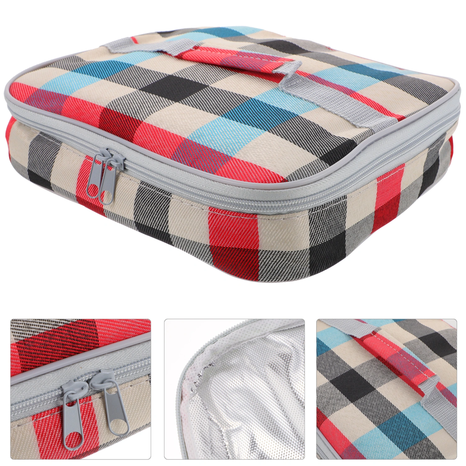 Lunch Bag Oxford Cloth Handle Insulated Lunch Bag Lunch Tote Bag Lunch Cooler Bag