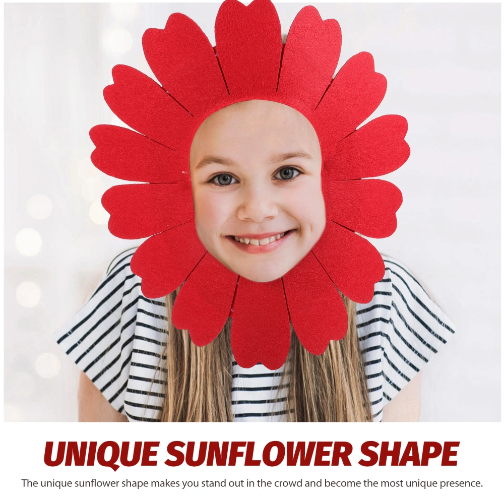 Funny Sunflower Shaped Headgear Performance Costume Prop Dance Party Headgear