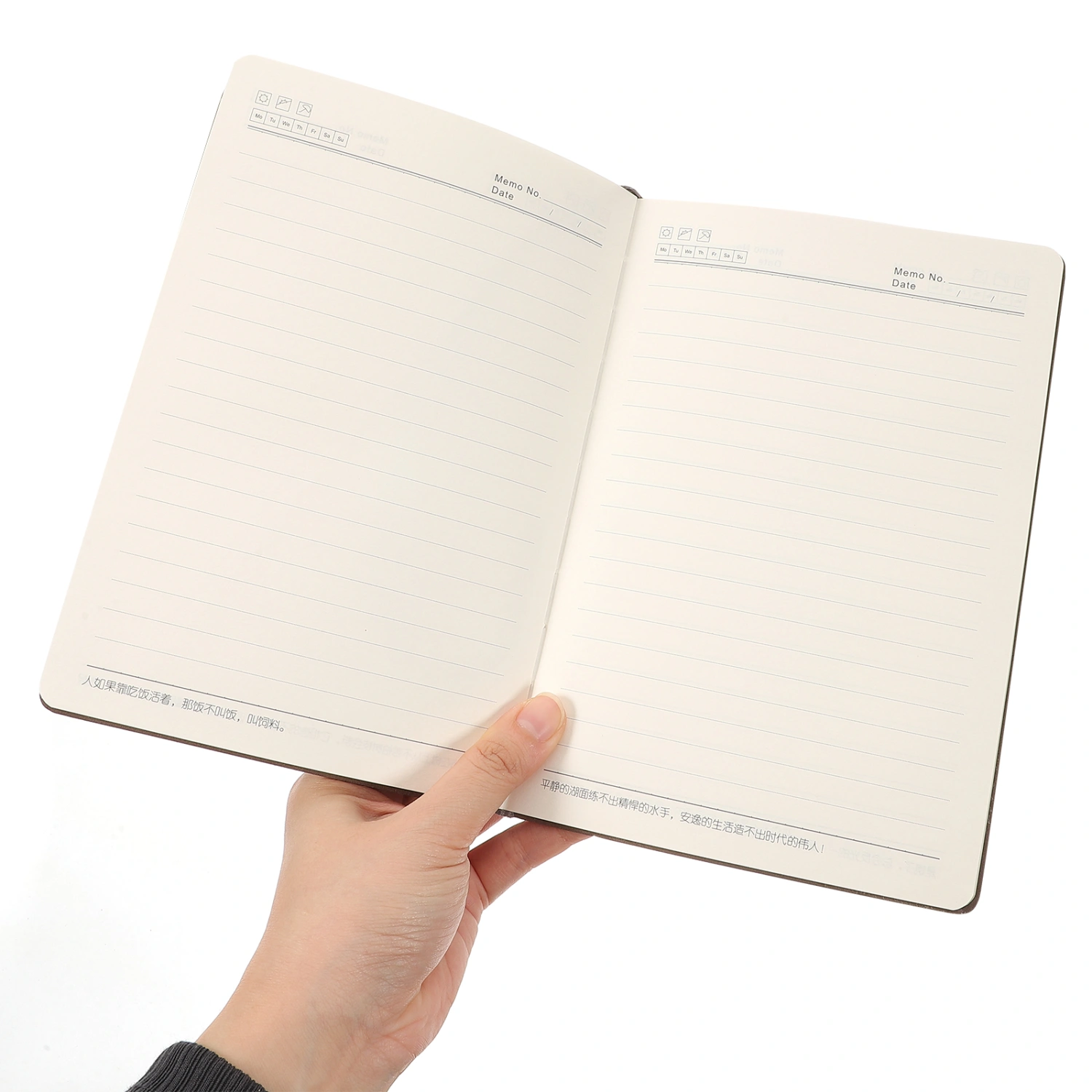 2Pcs Portable Notebook Students Writing Notepad Office Conference Journal Book
