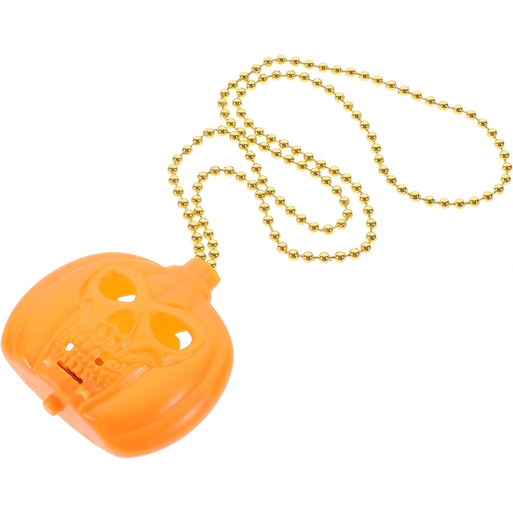 Halloween Lighted Pumpkin Necklace Halloween Luminous Necklace Halloween Prop