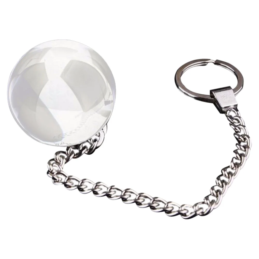 Decorative Hypnotism Ball Pendant Metal Chain Spiritual Ball Multi-use Crystal Ball Pendulum