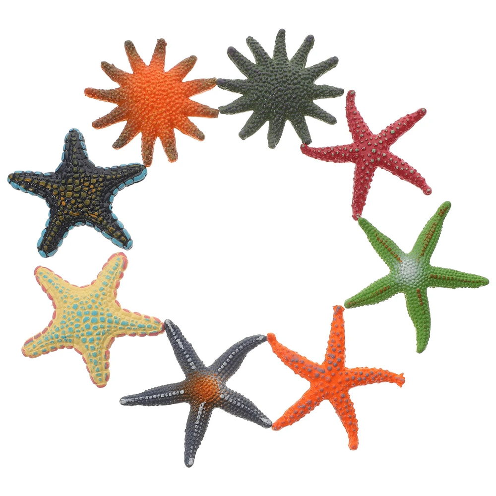 8pcs Desktop Sea Star Decor Decorative Sea Star Figurine Sea-star Ornament Room Supply