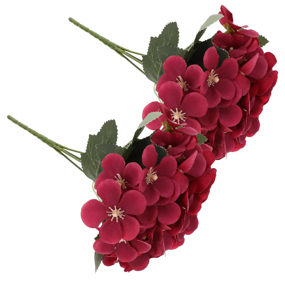 2pcs Artificial Flowers DIY Flower Bouquet Faux Flower Flower Arrangement Supply