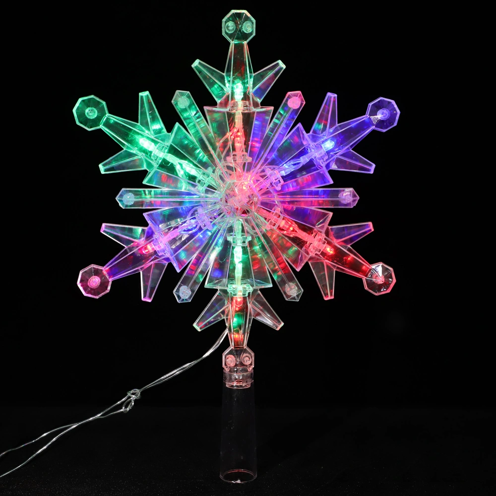 Christmas Tree Topper Lighted Snowflake Topper Christmas Tree Decoration