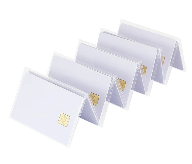 8pcs Blank Cards with Chips Pvc Blank Cards Smart Ic Cards Blank White Cards