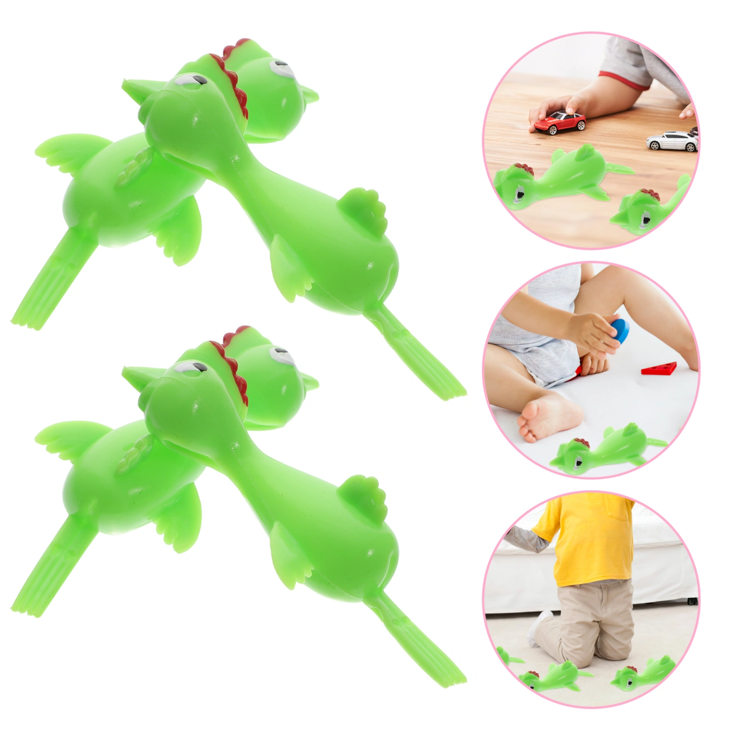 20pcs Chicken Sticky Slingshots Chicken Slingshots Chicken Stretchy Slingshots