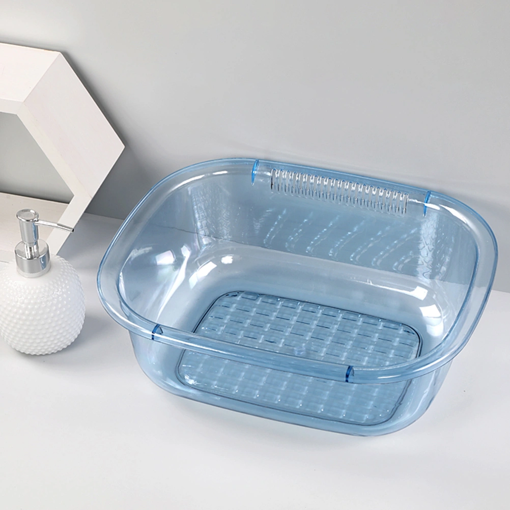 Kitchen Washing Basket Vegetable Washing Basin Rice Strainer Fruit Cleaning Basket
