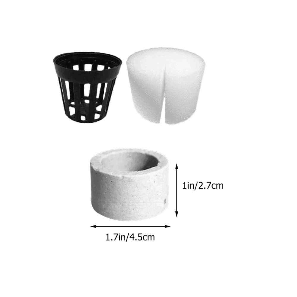 2 Sets of Small Hydroponic Plant Basket Underwater Plant Fixing Ring Aquatic Plant Weight Holder