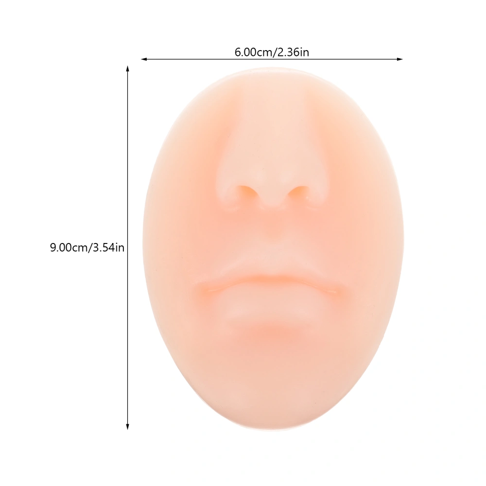 Silicone Nose Model Silicone Nose Model with Mouth Piercing Mouth Model for Earrings Piercing