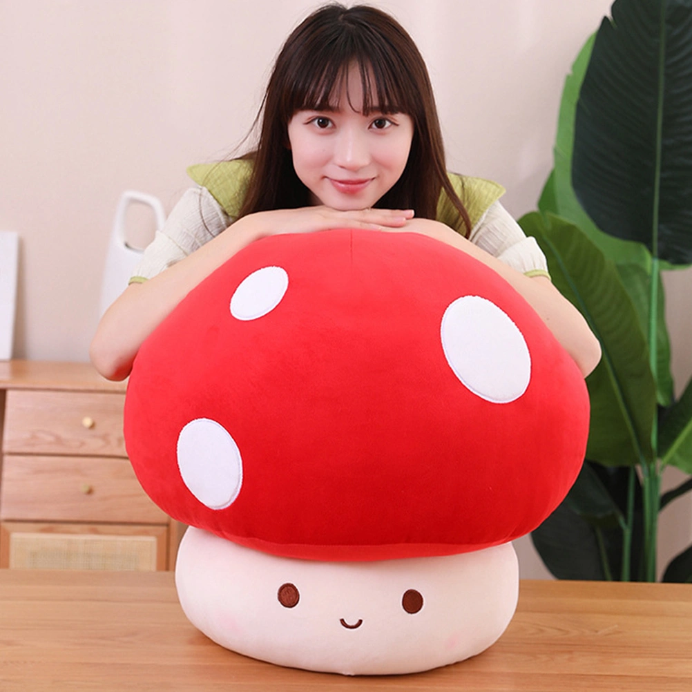 Plush Toy Mushroom Household Cartoon Mushroom Throw Pillow Comfortable Touch Sofa Pillow Mushroom