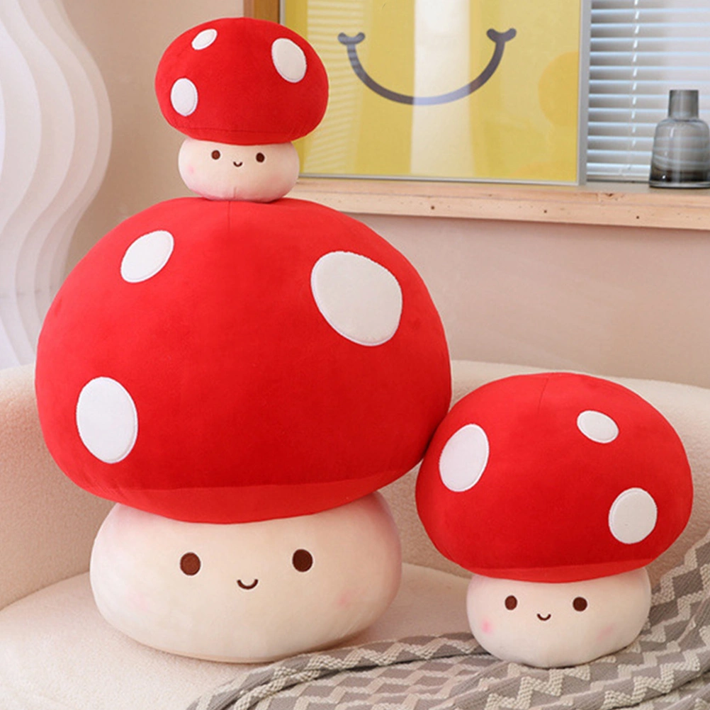 Plush Toy Mushroom Household Cartoon Mushroom Throw Pillow Comfortable Touch Sofa Pillow Mushroom