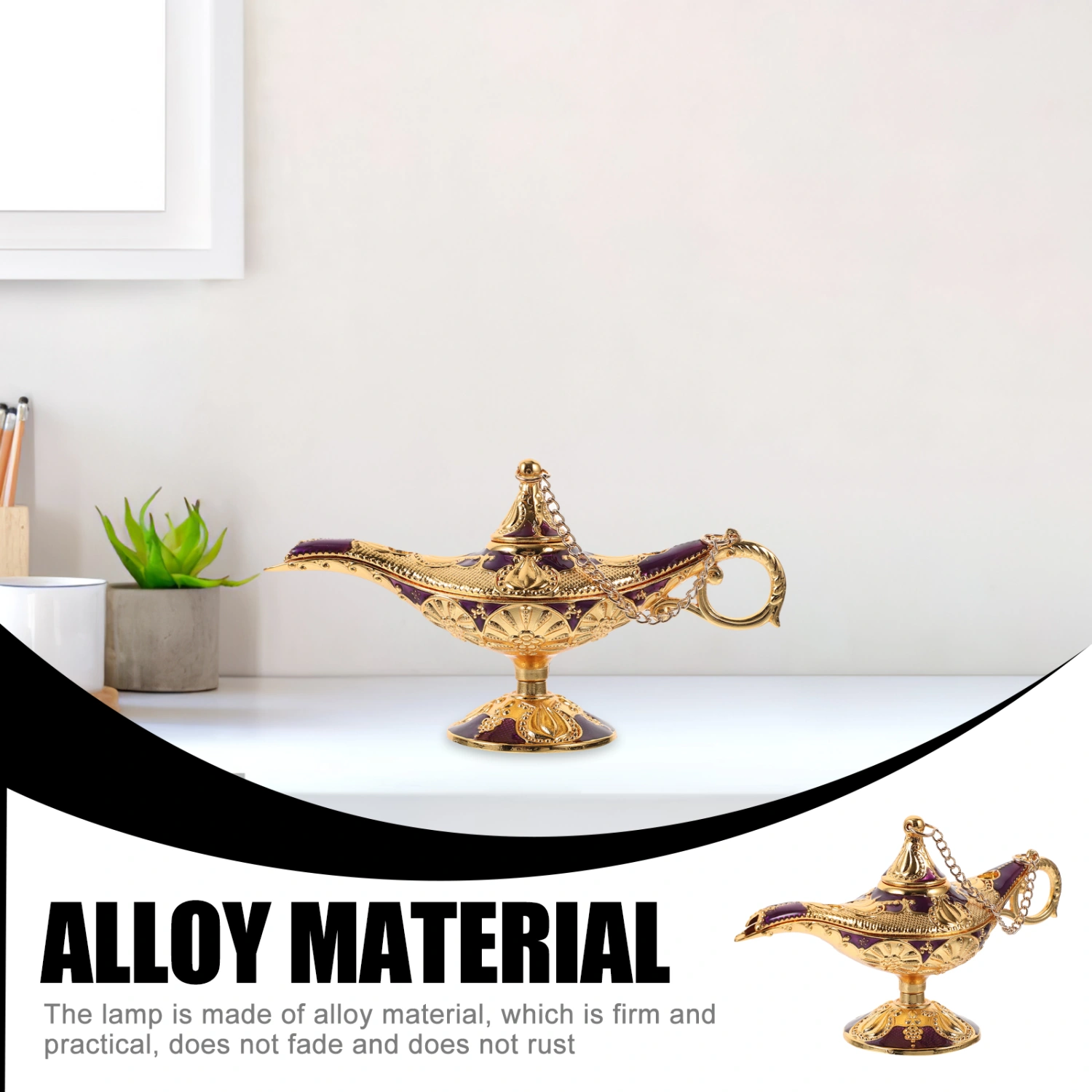 Luxury Wishing Lamp Ornament Banquet Wishing Lamp Handle Lamp Adornment