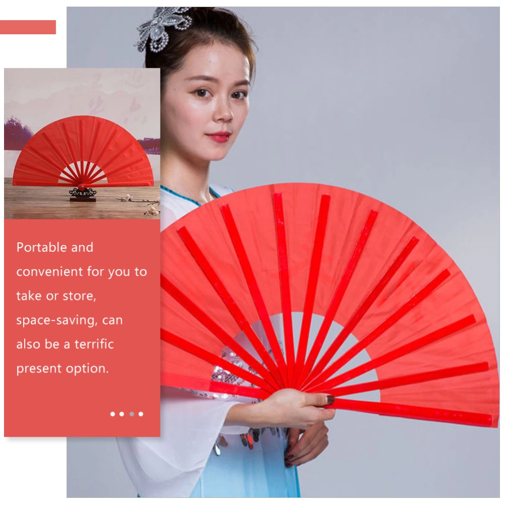 2pcs Chinese Style Fans Decorative Hand Fan Kung Fu Dancing Fan Performance Fan