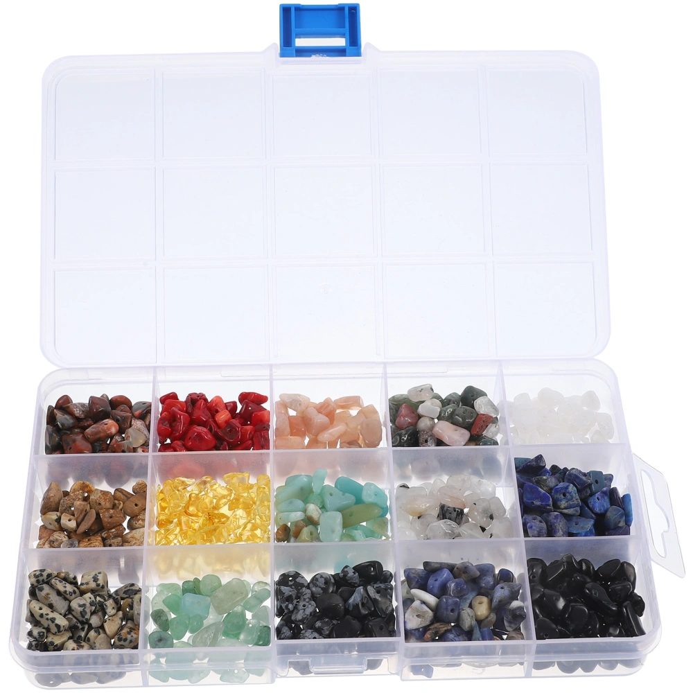 1 Box of Gemstone Beads Delicate Natural Stone Beads Crafting Irregular Beads for Diy