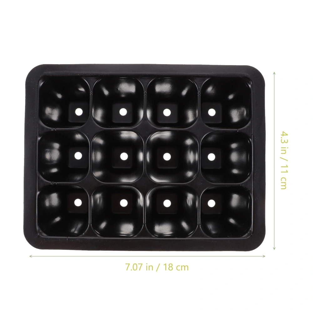 6pcs Starter Tray 12-Holes Starter Container Nutrition Tray for Greenhouse