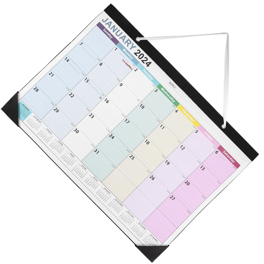 Large Monthly Wall Calendar Spiral Countdown Calendar Wall Calendar for Schedule Plan