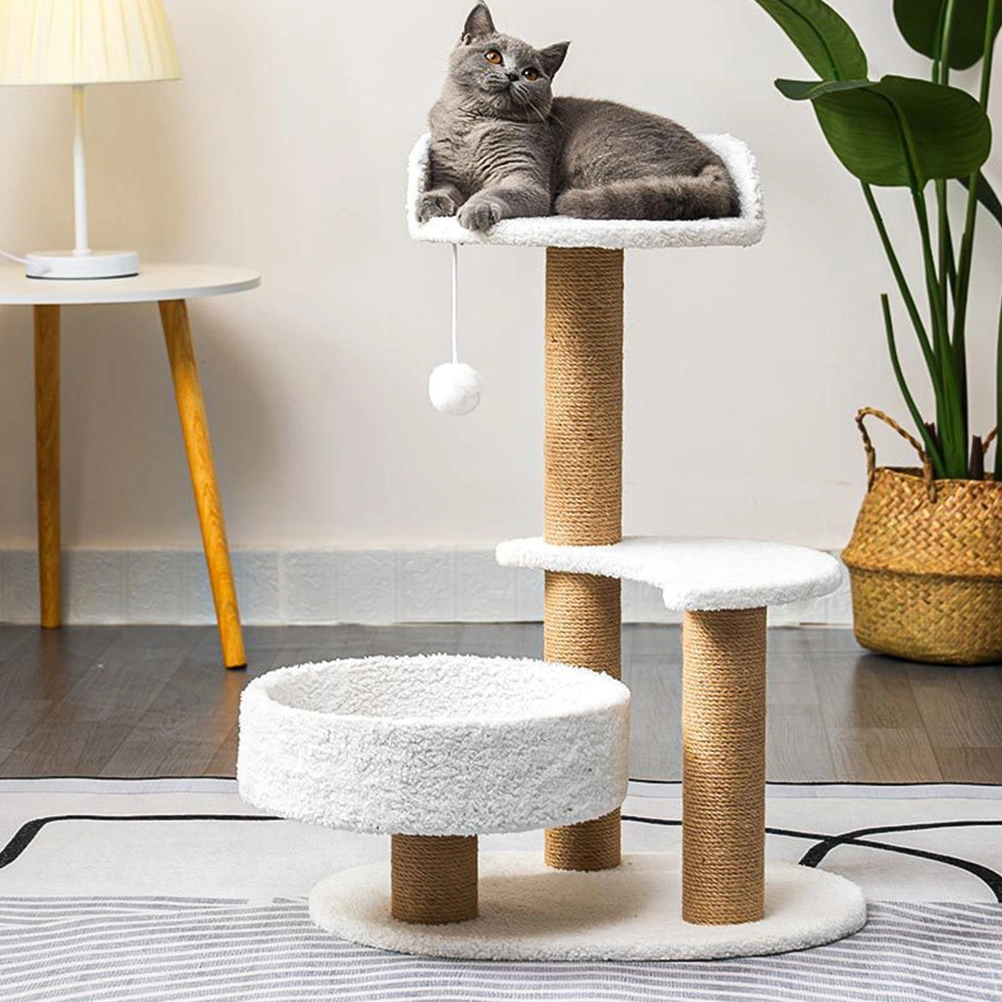 Cat Scratching Post Replacement Cat Tree Scratch Post Wooden Hemp Rope Cat Scratcher Post