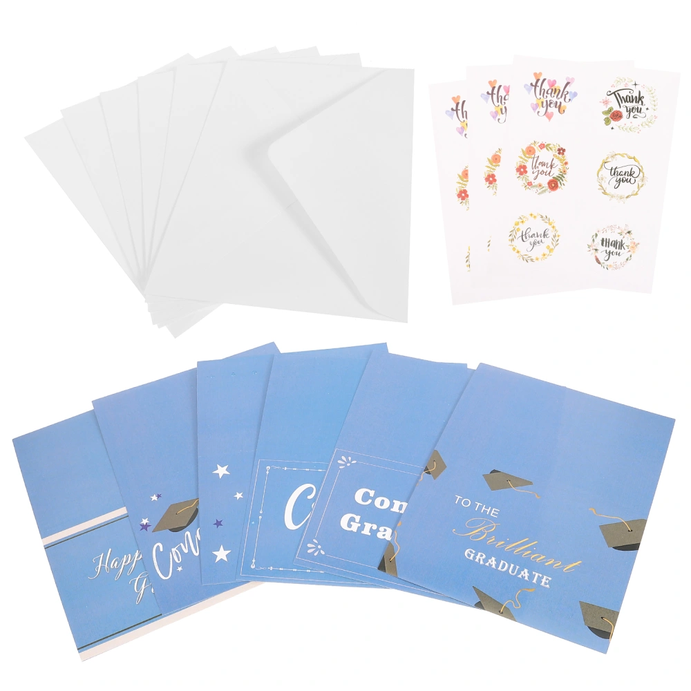 3 Sets of Graduation Congrats Cards Graduation Celebrating Cards Decorative Graduation Cards