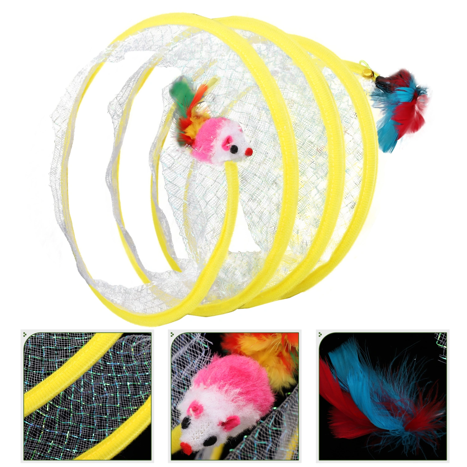 Interesting Cat Toy Cat Tunnel Toy Funny Folded Cat Tunnel Toy Household Cat Plaything