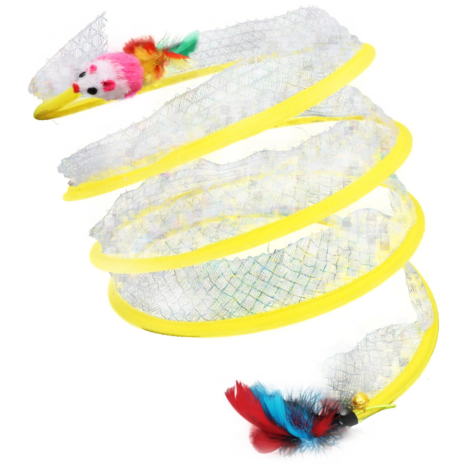 Interesting Cat Toy Cat Tunnel Toy Funny Folded Cat Tunnel Toy Household Cat Plaything
