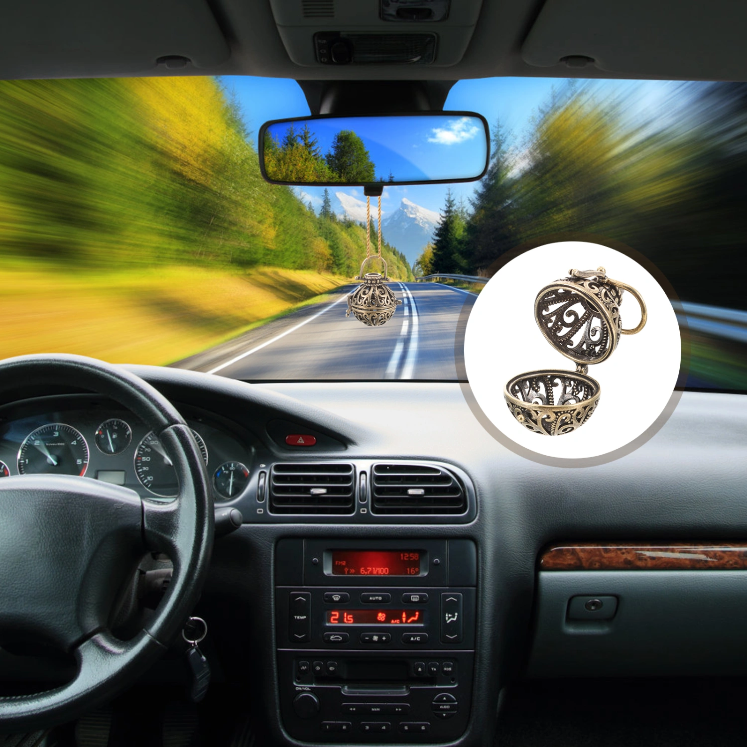 Car Diffuser For Essential Oil Diy Aromatherapy Pendant Decorative Diffuser Pendant