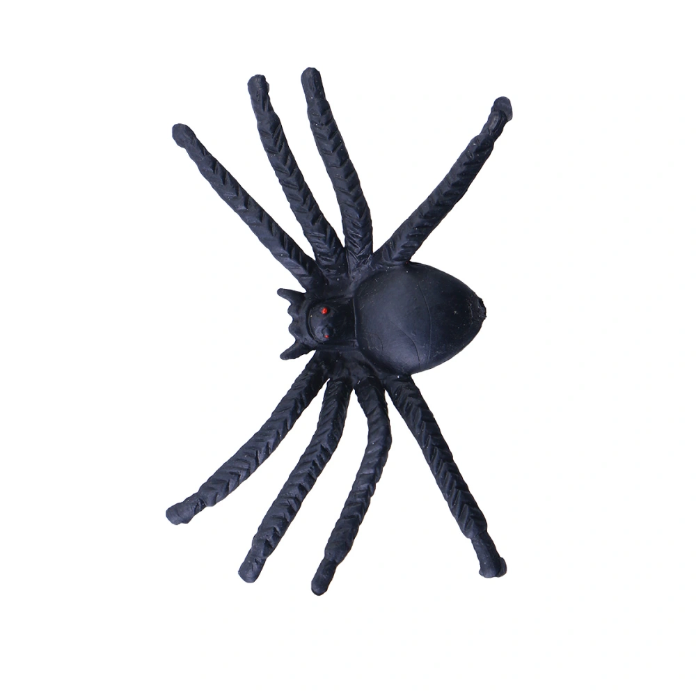 50pcs Realistic Halloween Plastic Spiders Small Spiders Toys Fake Spiders Prank Props