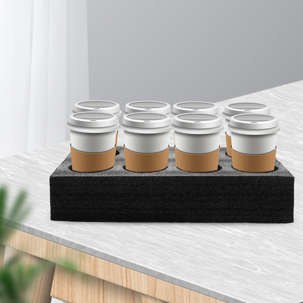 2pcs Takeout Drink Holder Portable 8-hole Coffee Cup Beverage Packing Tool Coffee Carrier Tray