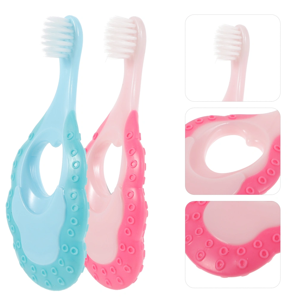 2Pcs Kid Toothbrushes Soft Brush Toothbrushes Toddler Toothbrushes Lovely Toothbrushes