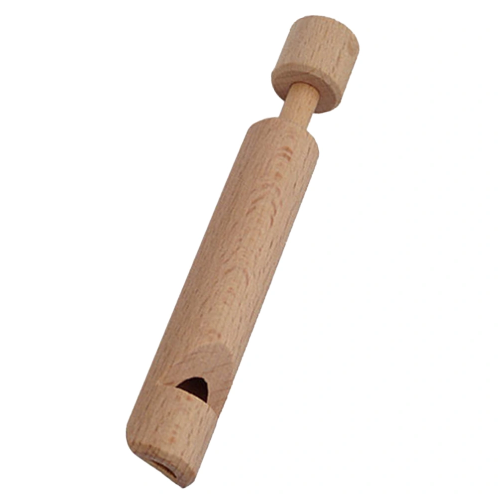 Wooden Fipple Piccolo Flute Push Pull Wooden Flute Children Wood Piccolo Early Childhood Education Toy