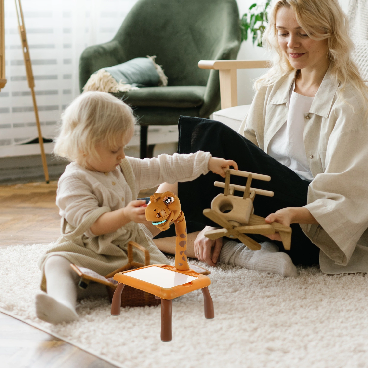 1 Set Draw Projector Toy Kids Drawing Board Art Projector Table Painting Drawing Table