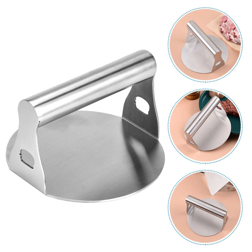 Handle Burger Patty Press Burger Press Tool Metal Burger Press Smasher Kitchen Supply