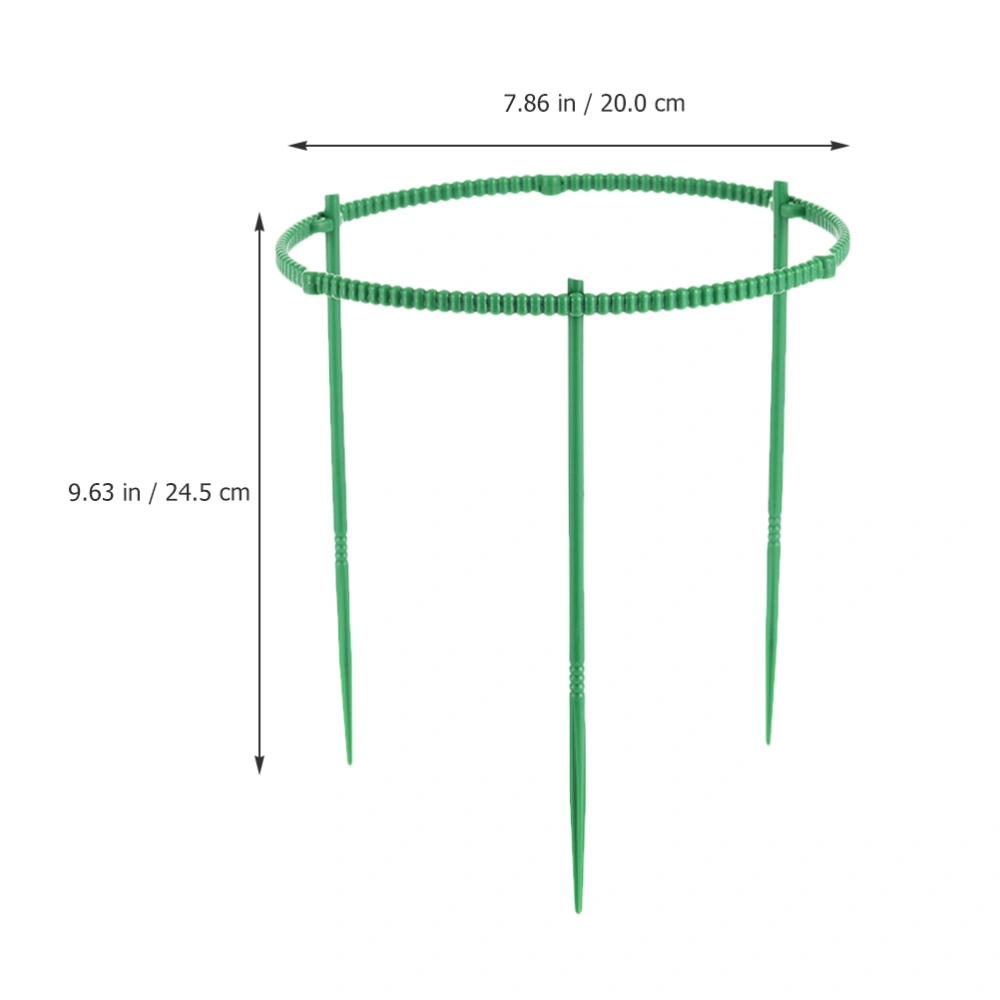 15Pcs Spliced Plant Support Stakes Plastic Plant Cage Support Stakes Flower Supports