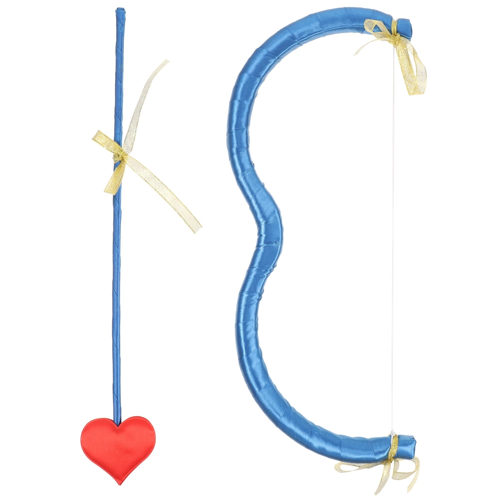 1 Set Valentine's Day Cupid Bow and Arrow Cupid Costume Accessories Cosplay Prop Supplies