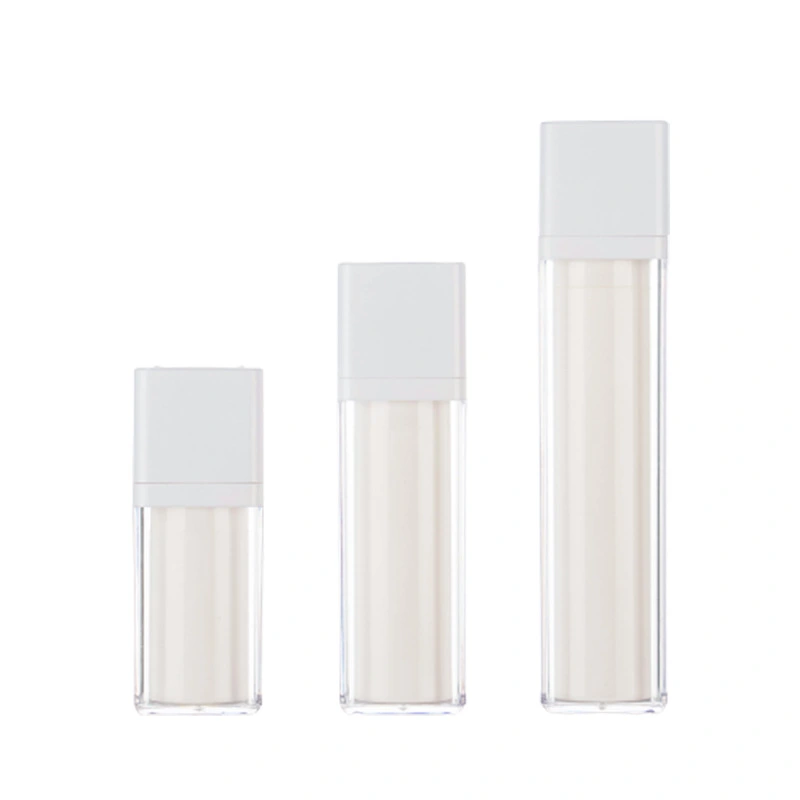 3pcs Airless Cosmetic Pump Bottles Empty Travel Lotion Dispenser Face Cream Bottles