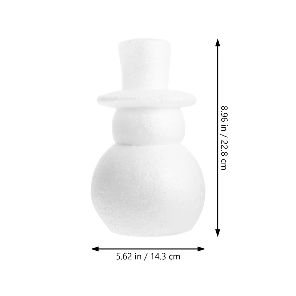 Christmas Decor Craft DIY Snowman Polystyrene Snowman Shape Decoration for DIY Craft