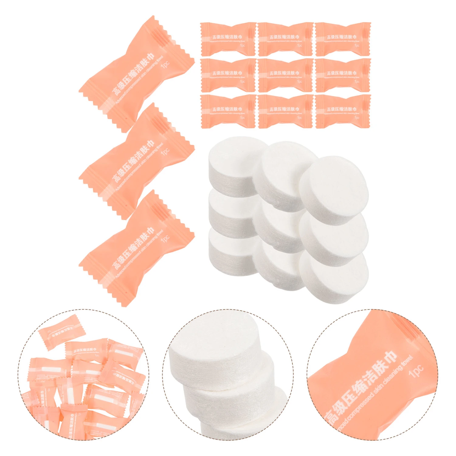 50Pcs Multi-function Travel Towels Tablets Convenient Compressed Towels Compact Towel Tablets