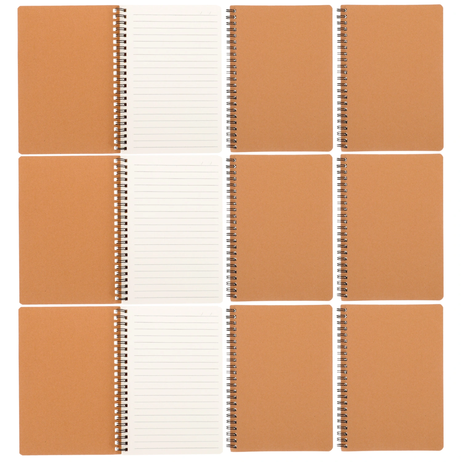 10pcs A5 Spiral Notebooks Blank Page Notebooks Student Convenient Notebooks Office Notepads