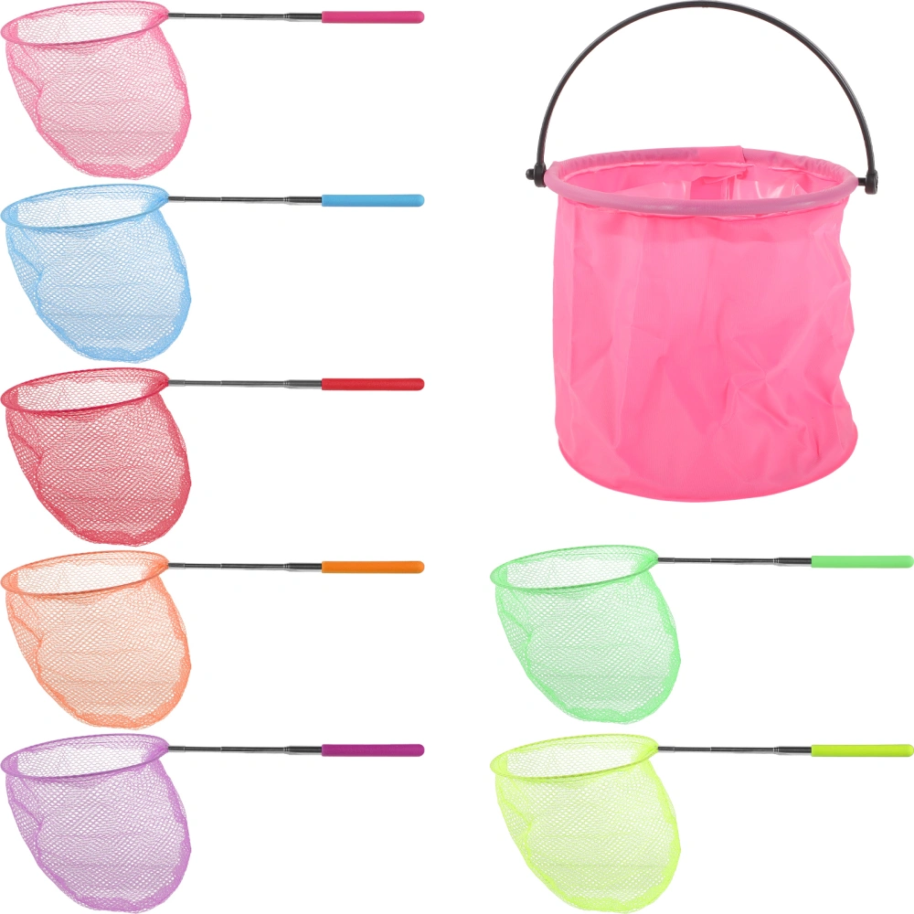 1 Set of Bugs Catching Nets Extendable Fishing Nets Kids Outdoor Toys Butterfly Catching Tools